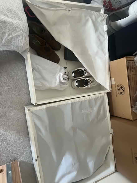 Photo of free IKEA hemnes double bed frame with 2x underbed storage boxes (St Margarets TW1) #4