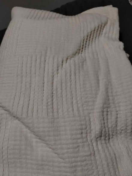 Photo of free Large cream waffle cotton throw (Speedwell Bristol) #1