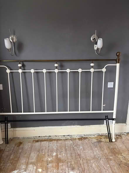 Photo of free Bed metal headboard 6ft (Dublin) #1
