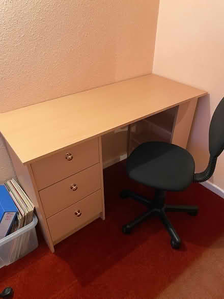 Photo of free Small office desk & swivel chair (Yarnton ox51nd) #1