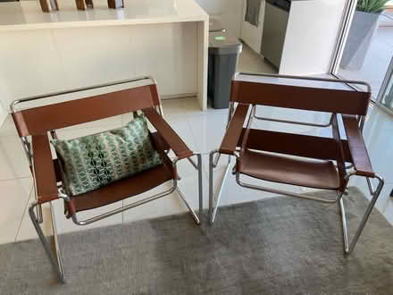 Photo of free 2 MCM. Leather/Metal Chairs (Gene Audrey Section) #2