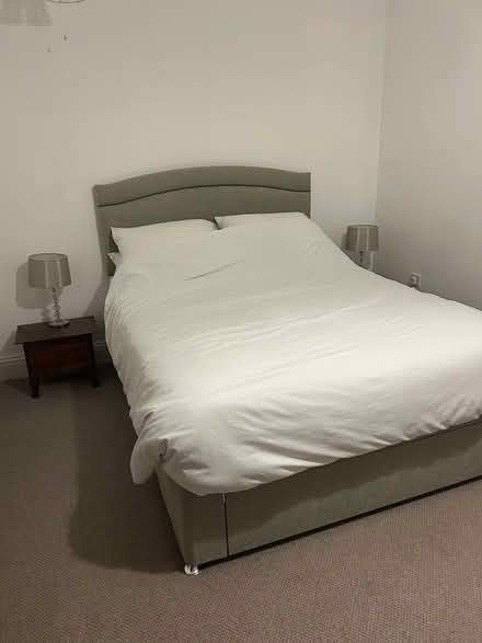 Photo of free King divan bed base/headboard (Leeds 8) #1