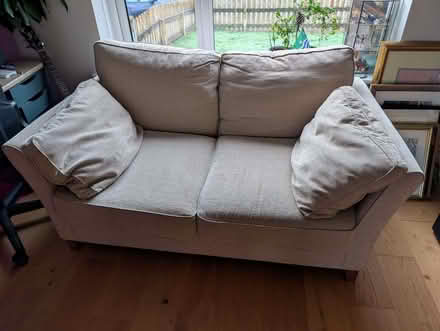 Photo of free 2 two-seater sofas beige (Greystoke CA11) #2