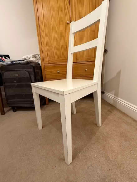 Photo of free White desk and chair (Hanwell W7) #3