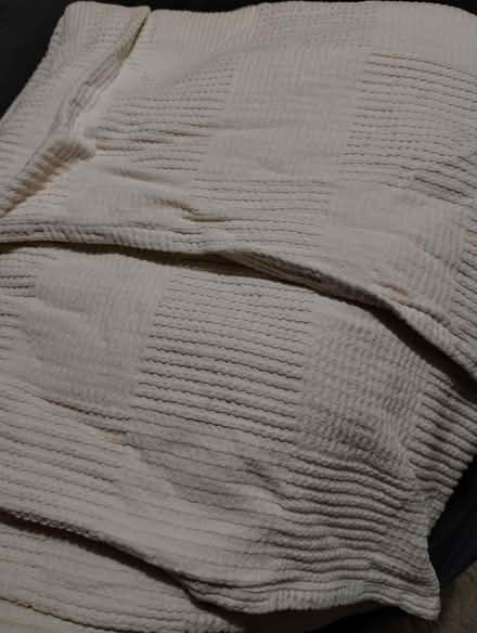 Photo of free Large cream waffle cotton throw (Speedwell Bristol) #2