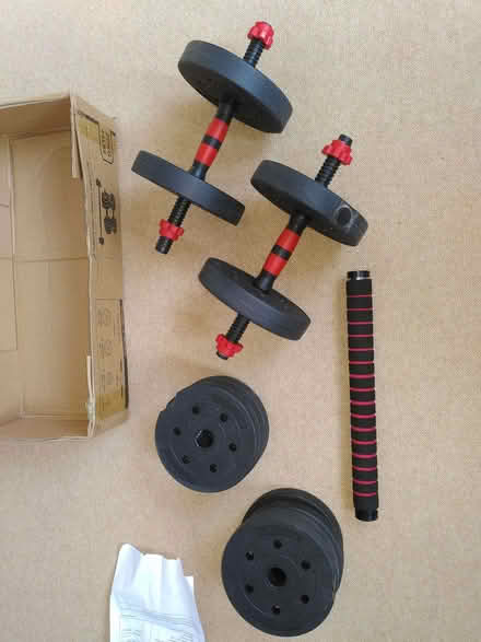 Photo of free Barbell dumbbell set (Whitehill EH22) #1