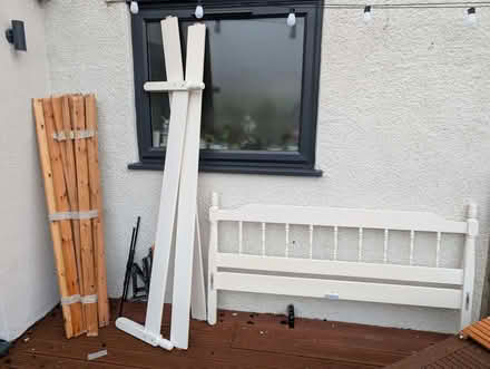 Photo of free Double bed, wooden frame (Greystoke CA11) #2