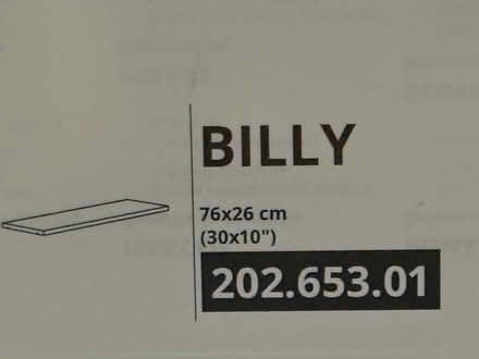 Photo of free Ikea Billy Bookshelf extra shelf, white 76x26cm (Earlswood RH1) #1