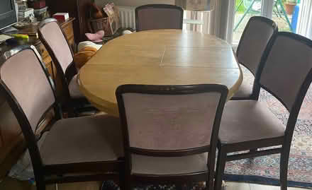Photo of free Extendable dining table and 6 chairs (Becontree RM8) #1