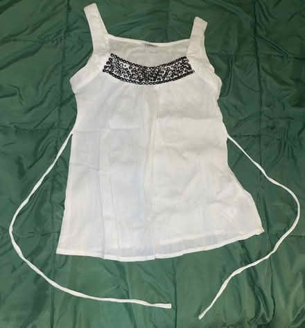 Photo of free White Camisole w/ silverish details (Sunset park) #1