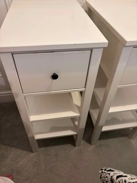 Photo of free Bedside Tables white - set of 2 (Earls Court SW10) #2