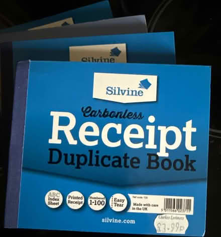 Photo of free X4 Receipt books (Burgess hill) #1