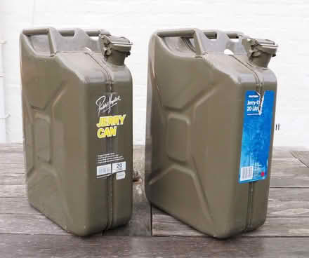 Photo of free Two 20 Litre steel "Jerry cans" (Lower Wick WR2) #1