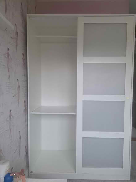 Photo of free White Ikea wardrobe (Firhouse) #2