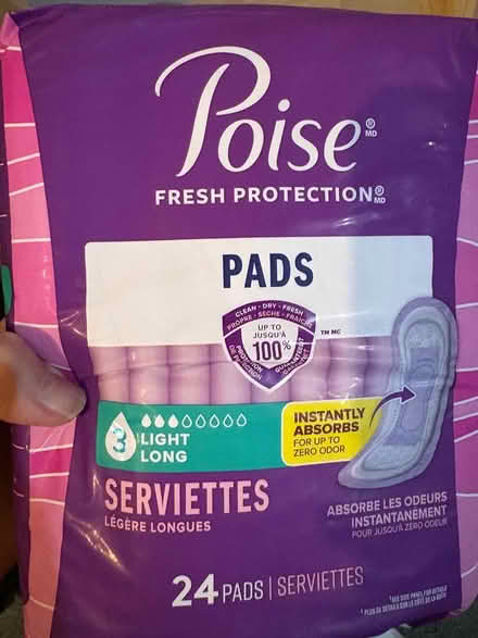Photo of free Poise pads and Depends (Groton, Cow Pond) #1