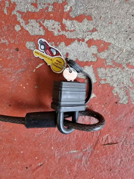 Photo of free Steel cable and padlock (Near Lowther Gardens FY8) #3