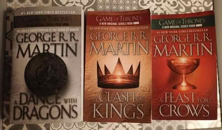 Photo of free 3 Game of Thrones Books (Camberwell SE5) #1