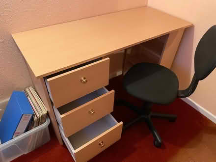 Photo of free Small office desk & swivel chair (Yarnton ox51nd) #2