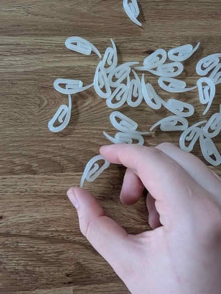 Photo of free 25 plastic curtain hooks (Cranham Gate GL3) #2
