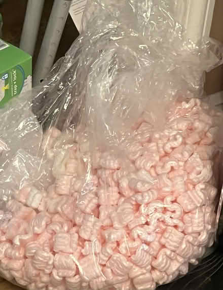 Photo of free Pink Packing Peanuts + Priority Box (Englewood) #1