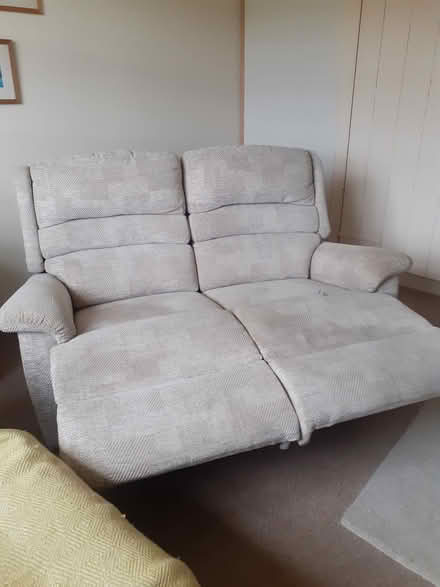 Photo of free 2 seater manual reclining sofa. (Nash LD8) #1
