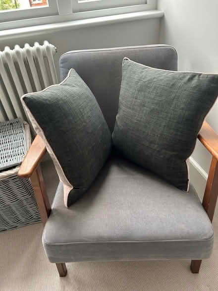Photo of free 2 pink grey black cushions (Wimbledon Village SW19) #4