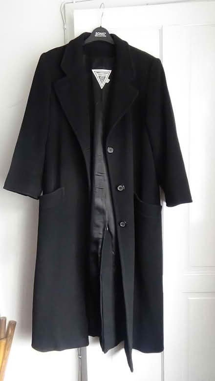 Photo of free Ladies Long Classic Black Overcoat (S8 Lowedges) #2