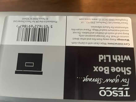 Photo of free Shoe Storage Boxes (2) with lids (Ware SG12) #2