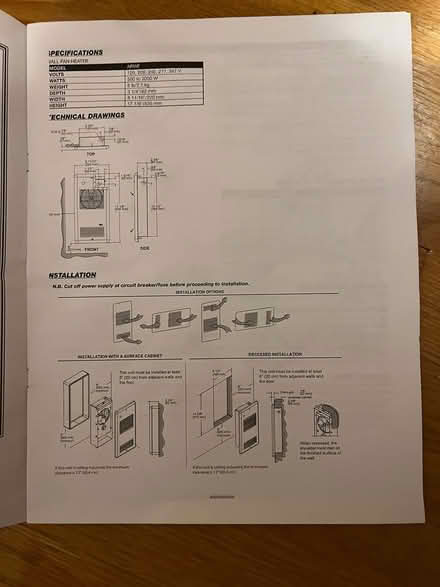 Photo of free small wall fan heater (Porter Square) #4