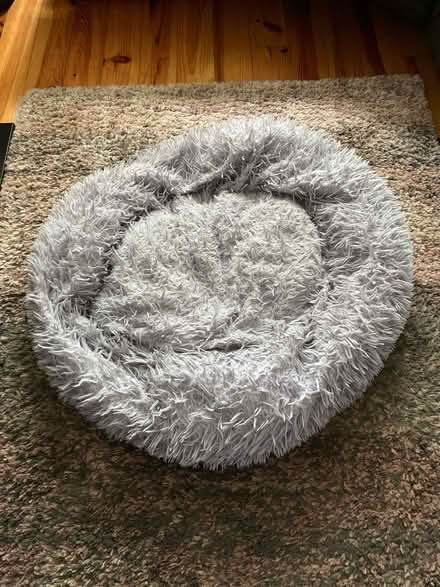Photo of free Grey medium / large dog bed (B93 Bentley Heath) #1