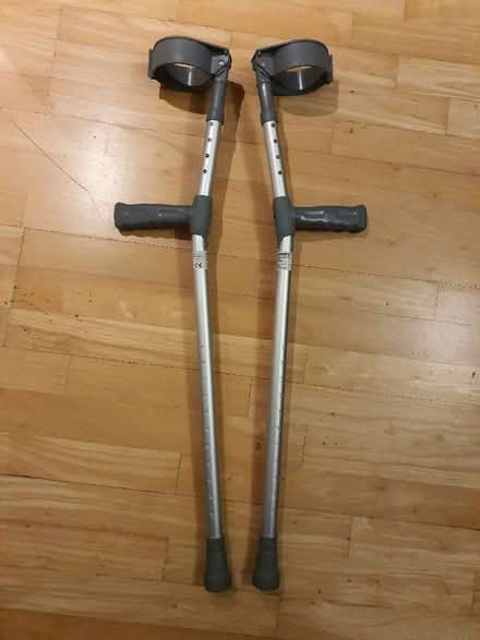 Photo of free Pair of crutches (Ducie Street Junction M4) #1