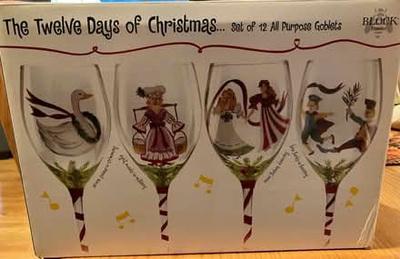 Photo of free 12 Days of Christmas wine glasses (Red Oak Hill Rd Farmington CT) #2
