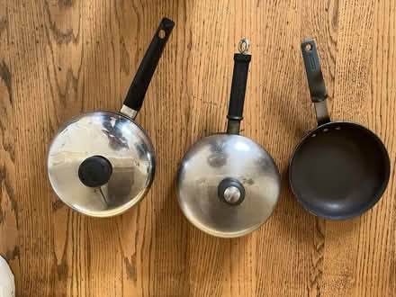 Photo of free Saucepans and skillet, non-magnetic (Berkeley, near Claremont Hotel) #2