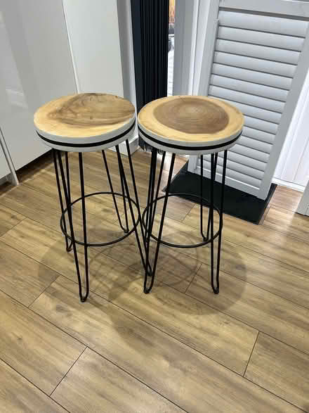 Photo of free 2 kitchen bar stools (Catshill Bromsgrove B61) #1