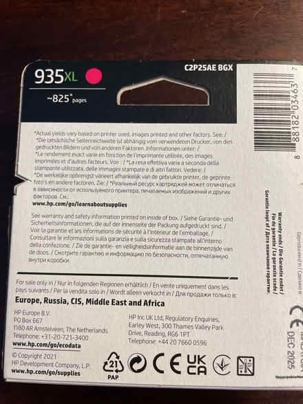 Photo of free Original HP ink Cartridges (Combe Oxfordshire OX29) #4