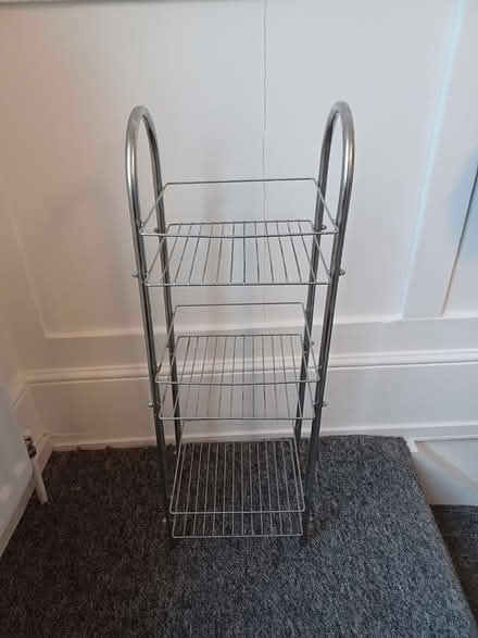Photo of free 3-level wire bathroom caddy (CB2 near Cambridge Station) #1