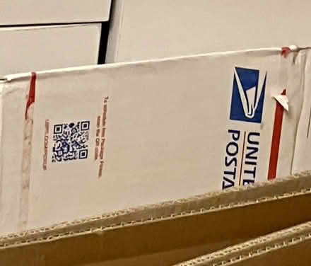 Photo of free Pink Packing Peanuts + Priority Box (Englewood) #2