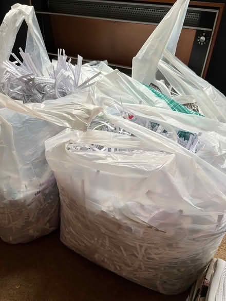 Photo of free Shredded paper x 4 bags (Moseley B13) #1