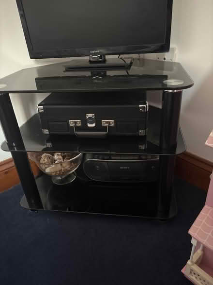 Photo of free Glass TV stand (Catfield NR29 5BQ) #1