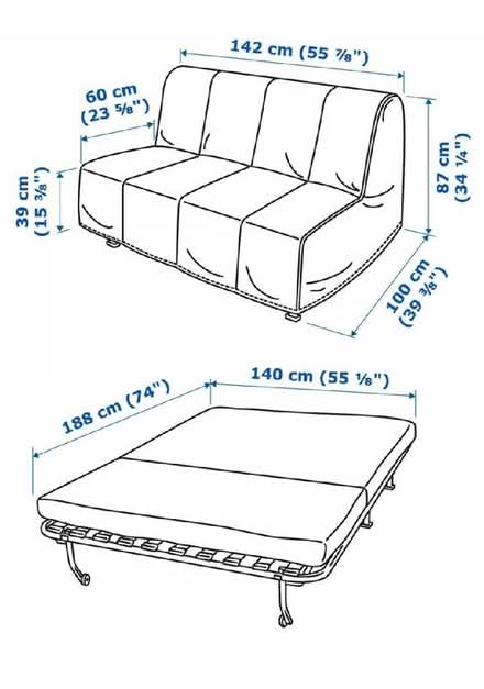 Photo of free LYCKSELE LÖVÅS 2-seat sofa-bed (Pilton EH4) #1
