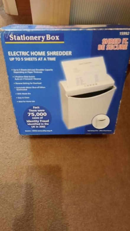 Photo of free Electric home shredder (Gnosall Heath ST20) #1