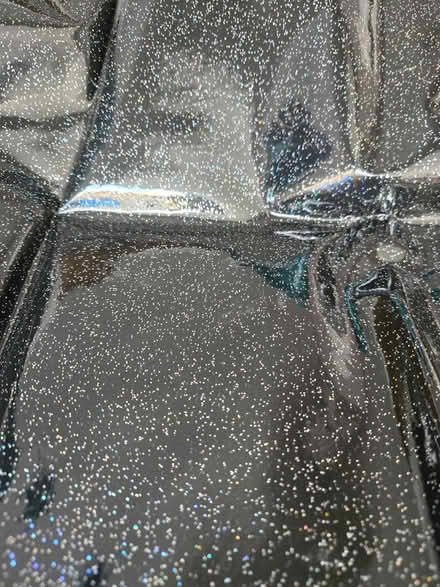 Photo of free Black sparkle tablecloth fabric (BS5) #1