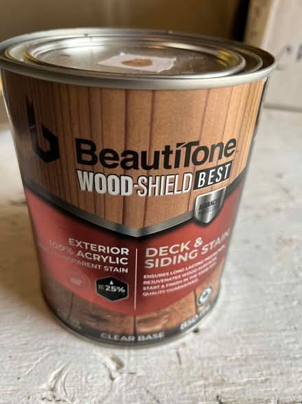 Photo of free Quart Can of Exterior Stain (Findlay Creek) #1