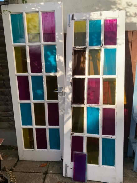 Photo of free Doors with coloured glass (Clapham MK41) #1