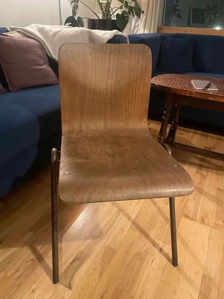 Photo of free Two vintage 1960s school chairs (Newington Green N1) #1