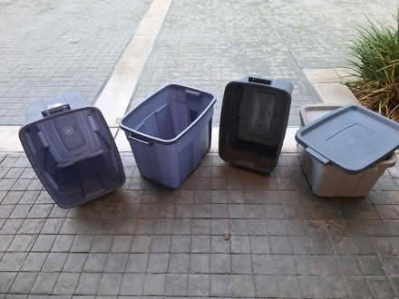 Photo of free Rubbermaid storage bins (North San Jose) #3