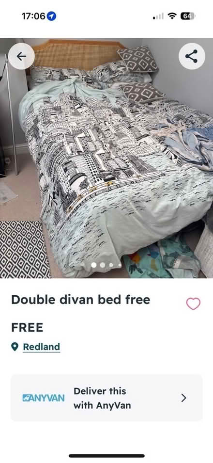 Photo of free Double divan with drawers (Bishopston BS7) #1