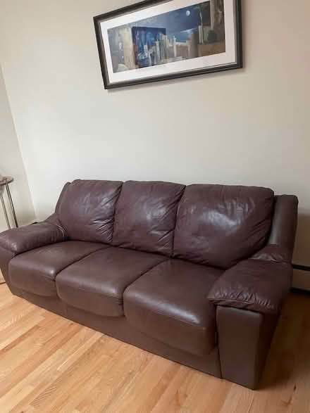 Photo of free leather sofa (East Boulder) #1
