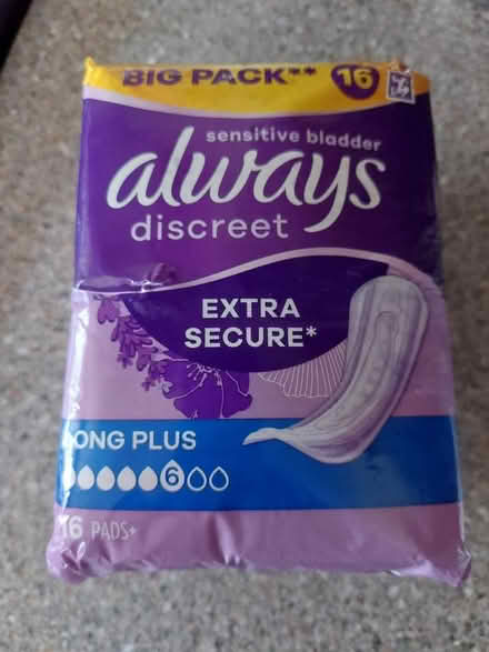 Photo of free Always Discreet pads (SY5 Hanwood) #1