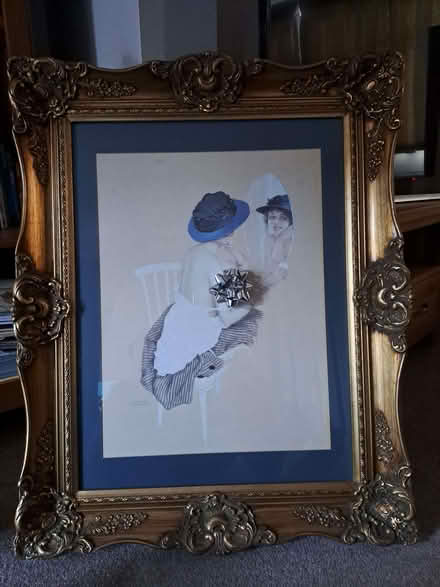 Photo of free Framed Print of a Lady in a Blue Hat (Gillingham ME7) #1